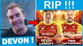 MATT MASK ON DEVON LARRATT VS IVAN MATYUSHENKO MATCH !