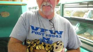 Terry at the Snake Farm