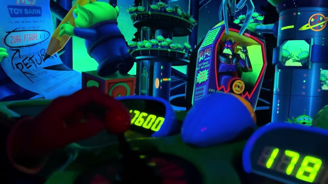 TDL『バズ・ライトイヤーのアストロブラスター』アトラクションの記録 東京ディズニーランド 2024.01.30