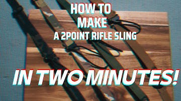 How To Make A 2 Point Rifle Sling #diy #doityourself #howto #howtomake
