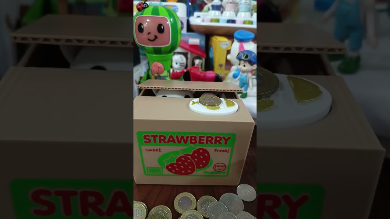 Amazing Cat Stealing Coins Box Money Bank Cat Piggy Bank So Cute 