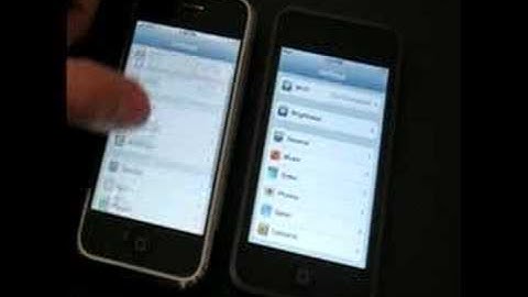 iPod touch vs iPhone Interface Comparison Video