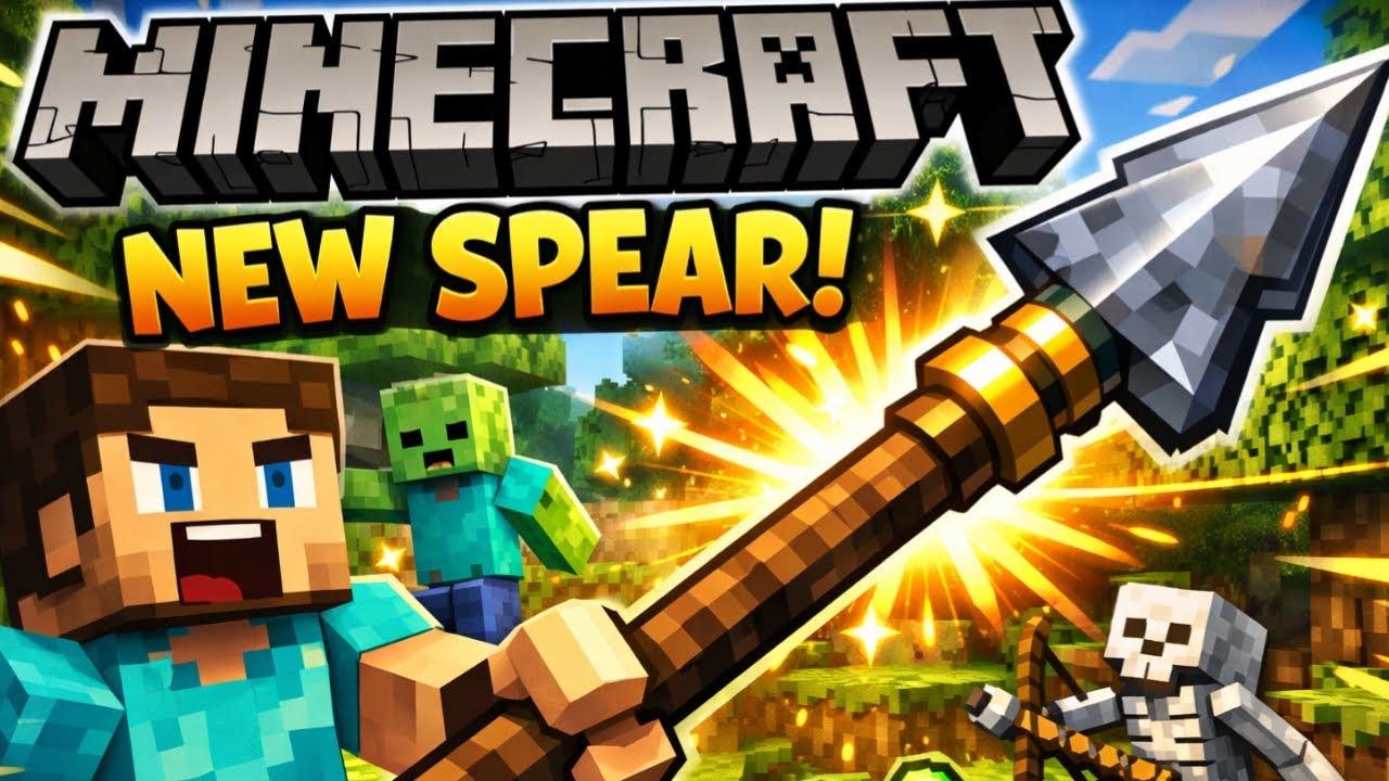 Testing New Weapon SPEAR in Minecraft 