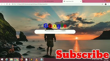 How to create a stylist  Google search bar using HTML and CSS in which you can search anything