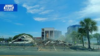 WATCH: Crews bring down vacant Myrtle Beach motel
