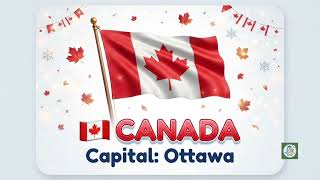 20 Countries & Their Flags | Learn Country Names & Capitals for Kids | Educational Video