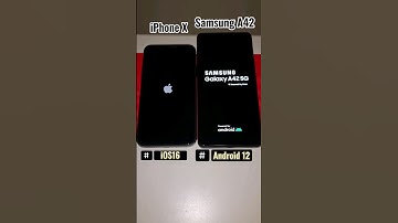Boot up test:- #iPhone X #iOS16 vs Samsung #GalaxyA42 #iphonevssamsung #android12 #iosvsandroid