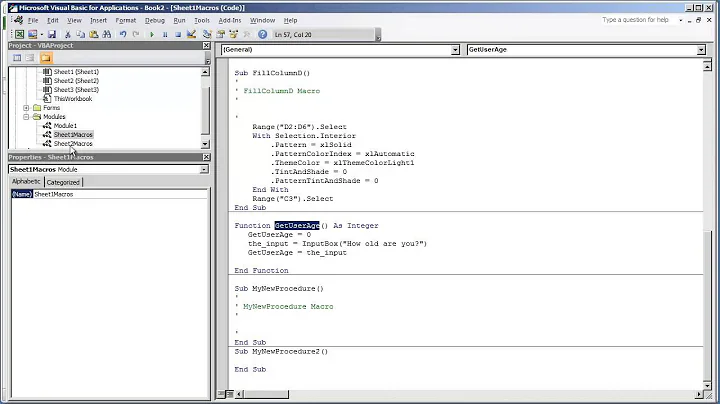 VBA Programming for Excel 2010 - V2.04 - Calling and Combining Sub Procedure Macros