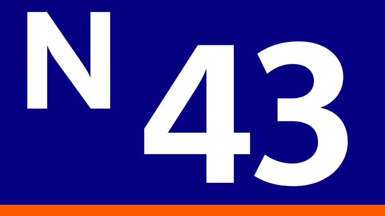 "Noctilien N43, сообщение ограничено Garges - Sarcelles RER"