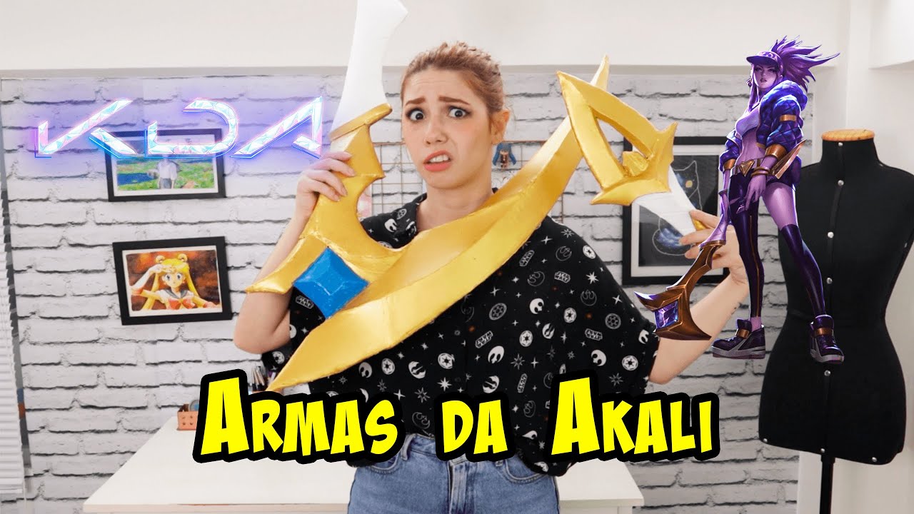 Fazendo as armas da Akali/ KDA - League of Legends│Obsidiana