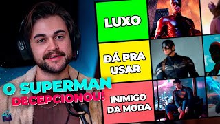 O novo SUPERMAN ficou PAIA? - Tier List PIORES Uniformes de Heróis | PAPINHO #005