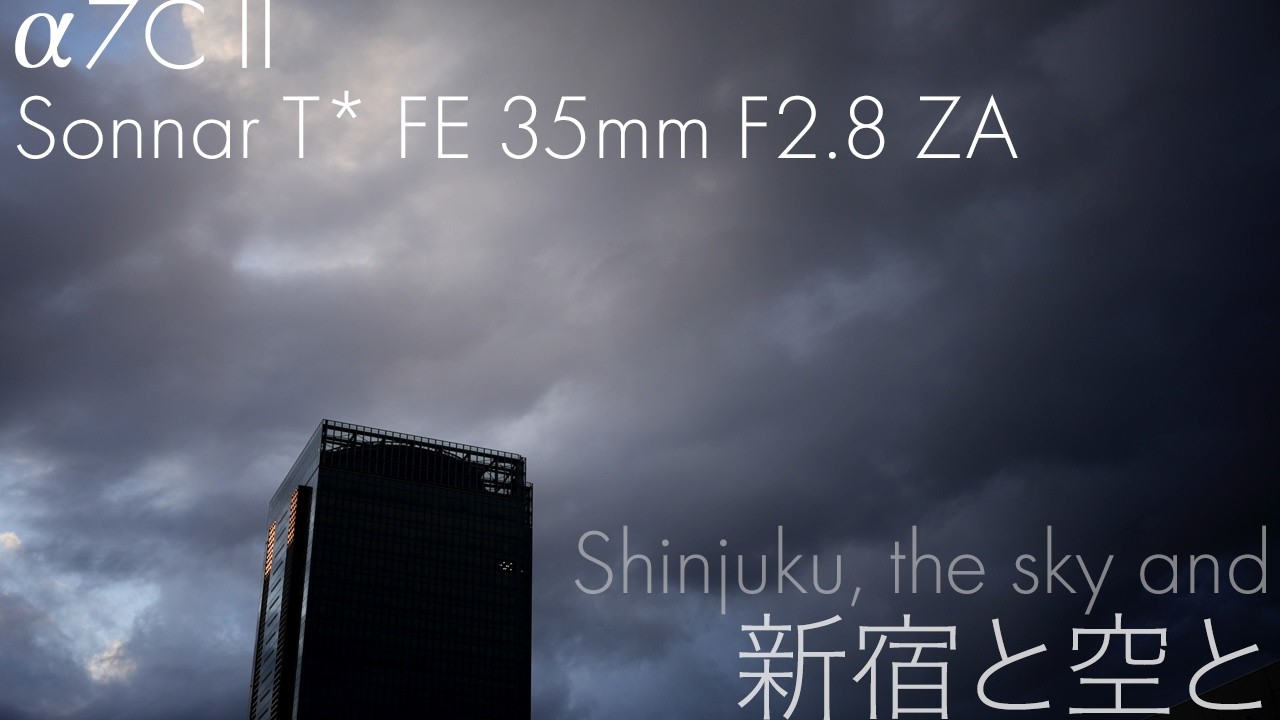 [SONY a7CII | ZEISS Sonnar T* FE 35mm F2.8 ZA] Shinjuku, the sky and | 新宿と空と | Street Photography α