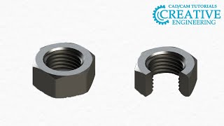 SolidWorks tutorial. Nut