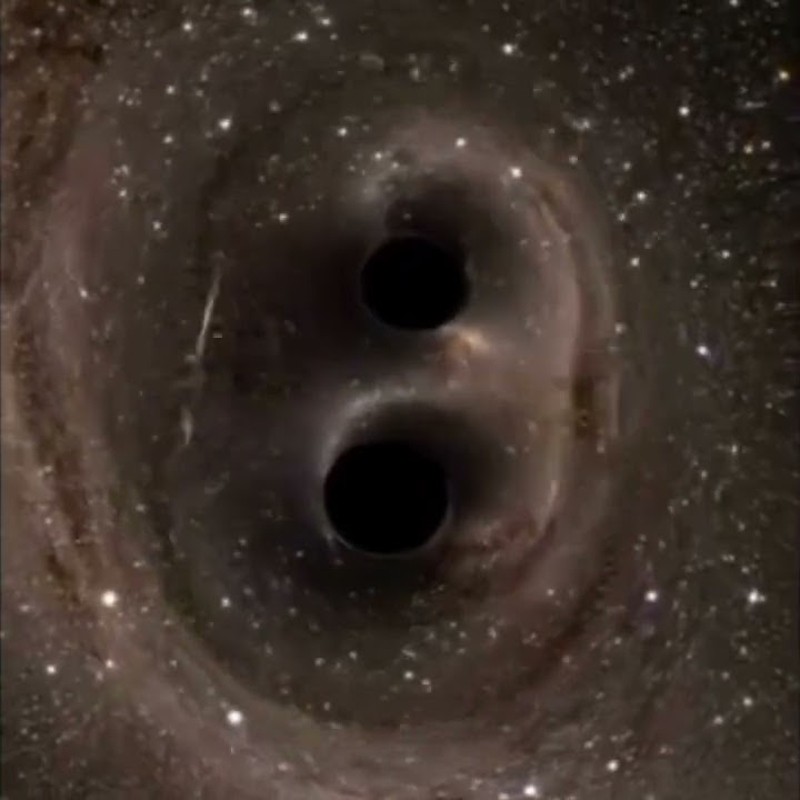 Black Hole Collision | Gravitational Waves Converted To Sound #shorts