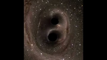 Black Hole Collision | Gravitational Waves Converted To Sound #shorts