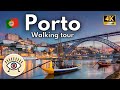 4k porto portugal  visite  pied soustitre  histoire  visite  pied porto rain asmr