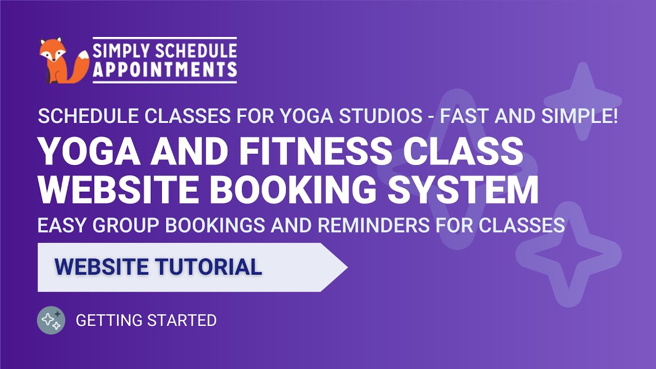 Create Yoga Class Booking Form for WordPress | Schedule Fitness Group | Simply Schedule Appointments