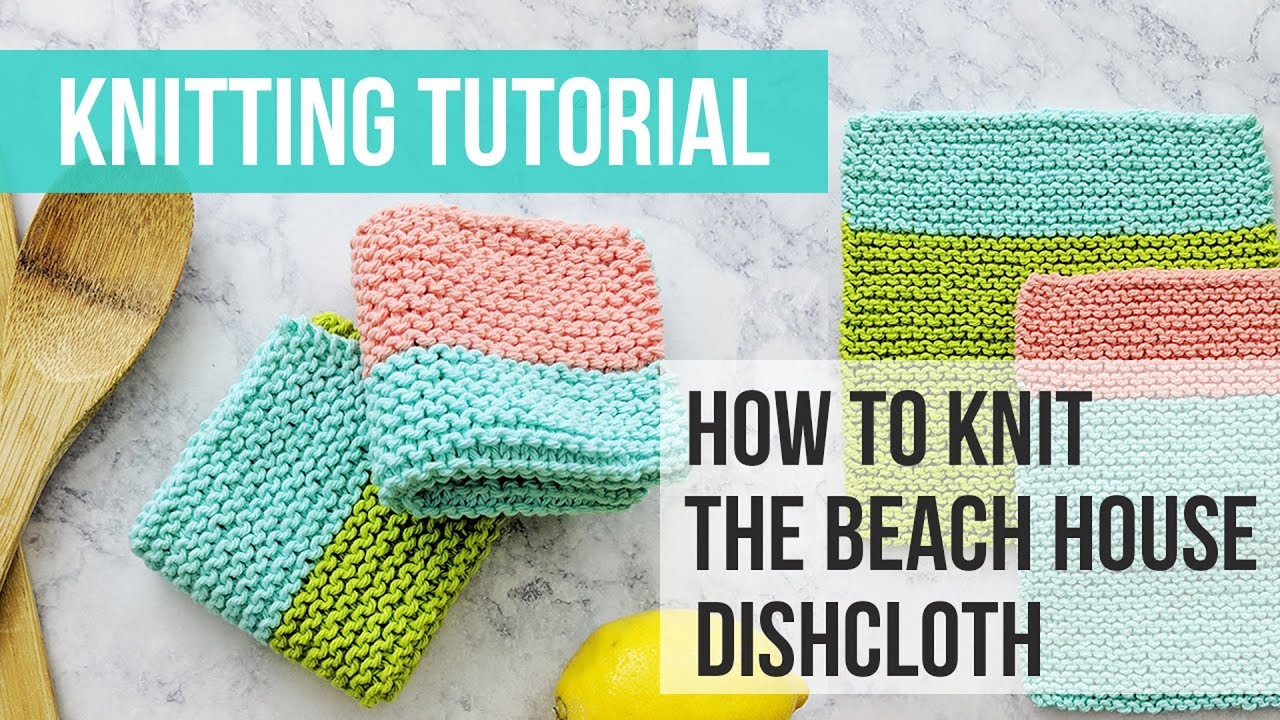 How to Knit a Farmhouse Kitchen Dishcloth - Making it in the Mountains