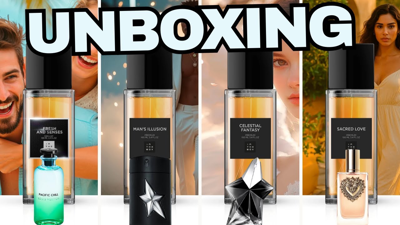 Lançamentos da In The Box - Fresh and Senses Sacred Love Mens Illusion e Celestial Fantasy #perfumes