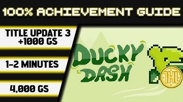 Ducky Dash Title Update 3 - 100% Achievement Walkthrough * 1000GS in 1-2 Minutes *