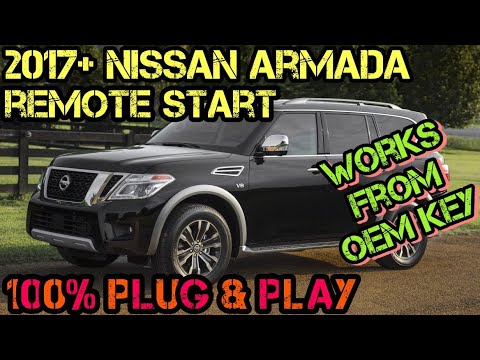 2017+ Nissan Armada Plug & Play Remote Start Kit - INSTALL & DEMO - YouTube