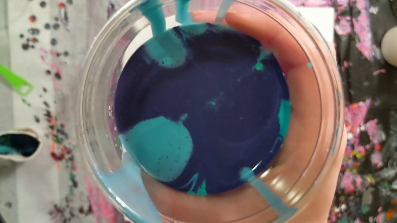 Left Over Flip Cup Acrylic Pour Painting using Color Shift Paint #YT100 ...