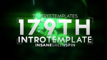 FREE Intro Template: Insane Green Spin #179 +Tutorial