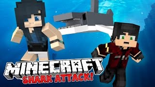 Minecraft Camping  THE SHARK ATTACK! (Minecraft Roleplay) #1