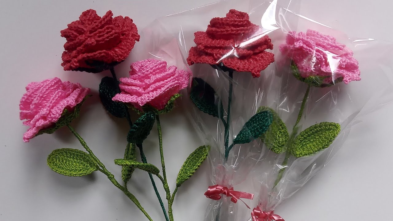 ROSAS DE CROCHÊ -PASSO A PASSO ESPECIAL DIA DAS MÃES 🌹