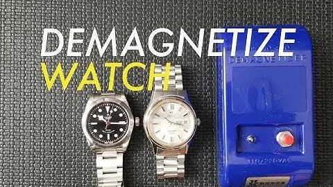 HD How to use Demagnetizer Seiko Rolex Automatic Mechanical watch Demagnetize Omega