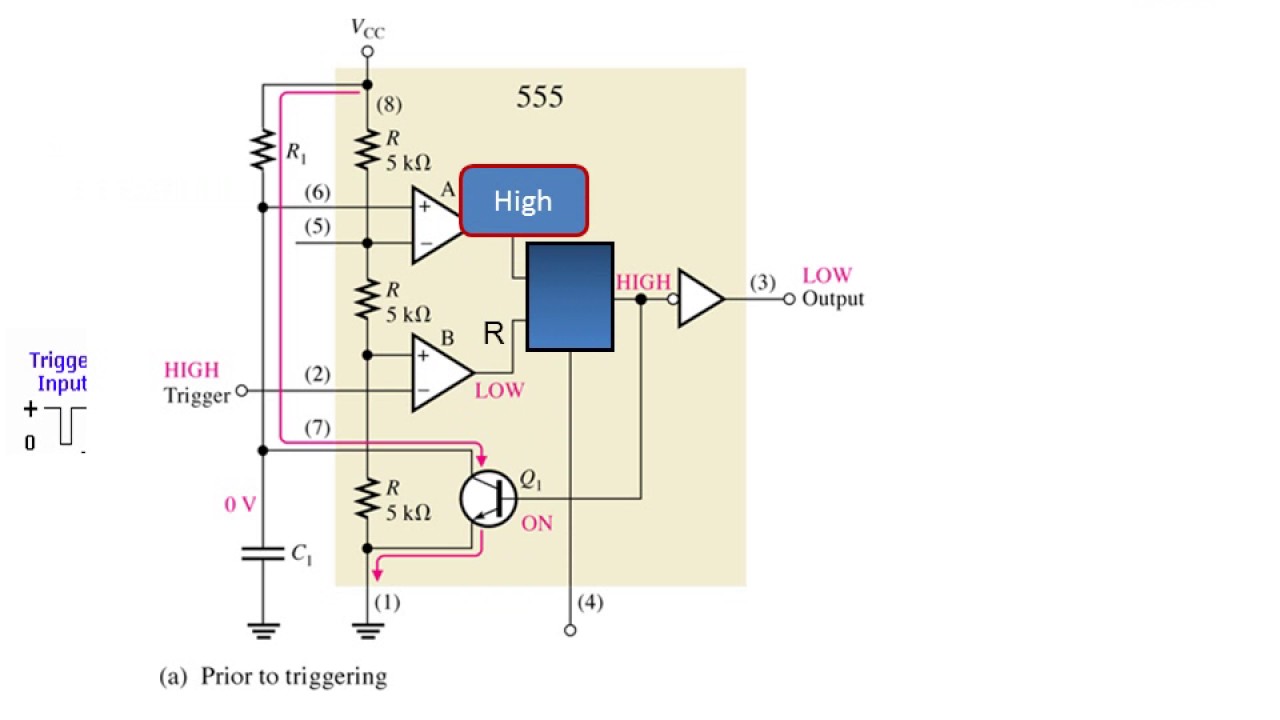 555 Timer Monostable Mode Youtube