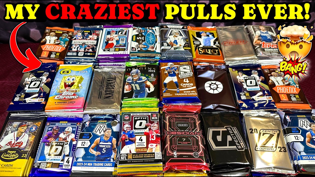 *The MOST INSANE Sports Card Pulls EVER!🤯 Opening $10,000+ Random HOBBY Box Packs!💰