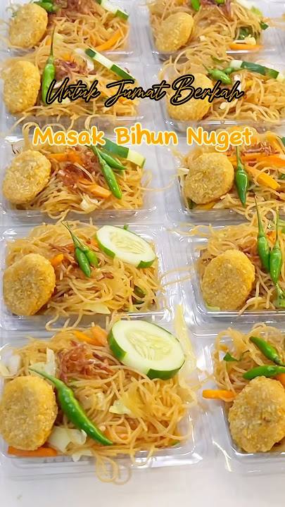 Bikin bihun goreng dan nugget untuk jumat berkah #resep #bihungoreng #jumatberkah #idemasak