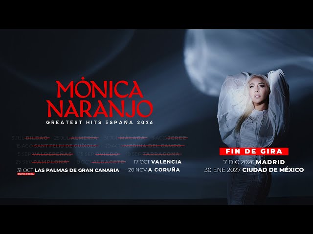 Últimas fechas!! Entradas en: monicanaranjo.com