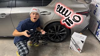 INSTALLING RSR LOWERING SPRINGS *GONE WRONG* (LEXUS IS350 2022)