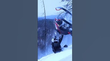 Almost made it…… #polaris #snow #snowmobiler #funny #snowmobile #slash #polarisoffroad #crash
