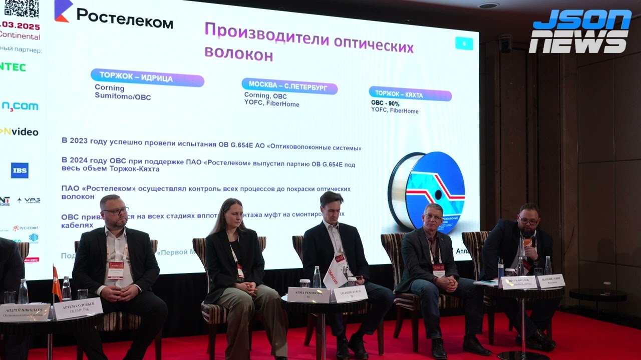 ПАО «Ростелеком - опыт применения ВОК с волокнами стандарта G.654 в проекте ТЕА NEXT