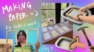 diy mould & deckle / paper making vlog Wealth