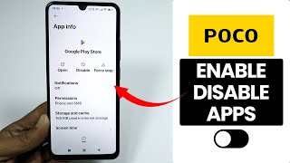 How to Enable Disabled Apps on Any Poco Phone