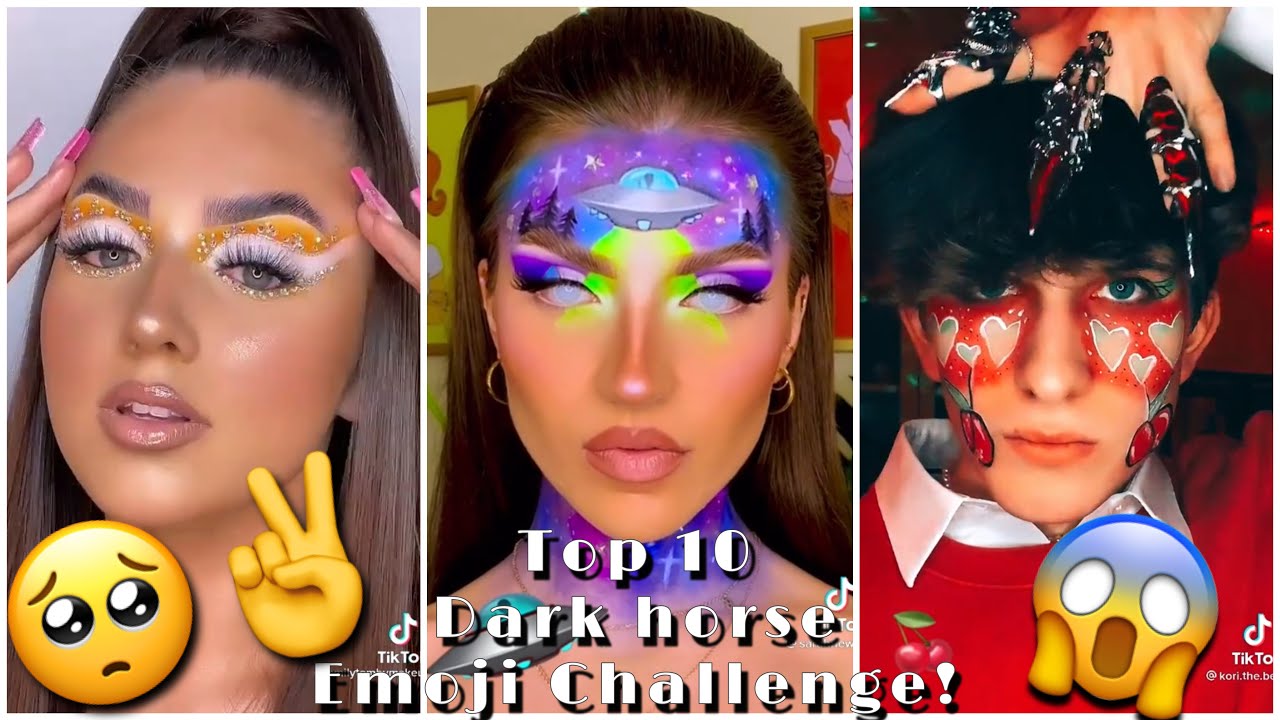 !Top 10! - Dark Horse - Makeup Emoji Challenge! 😱✨