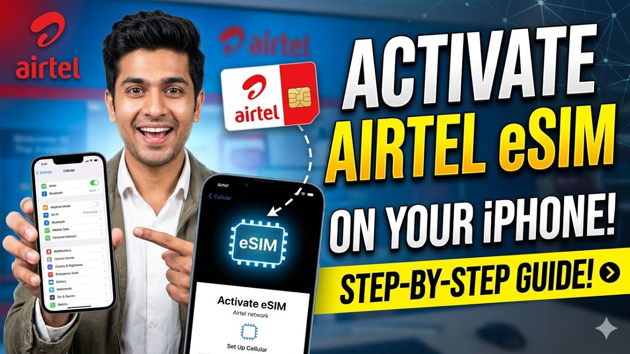 How to Activate Airtel eSIM on Your iPhone — Step-by-Step Guide!" #esim ...
