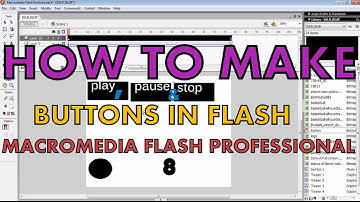 How to make Play, Pause & Stop Buttons in Flash | Macromedia Professional 8