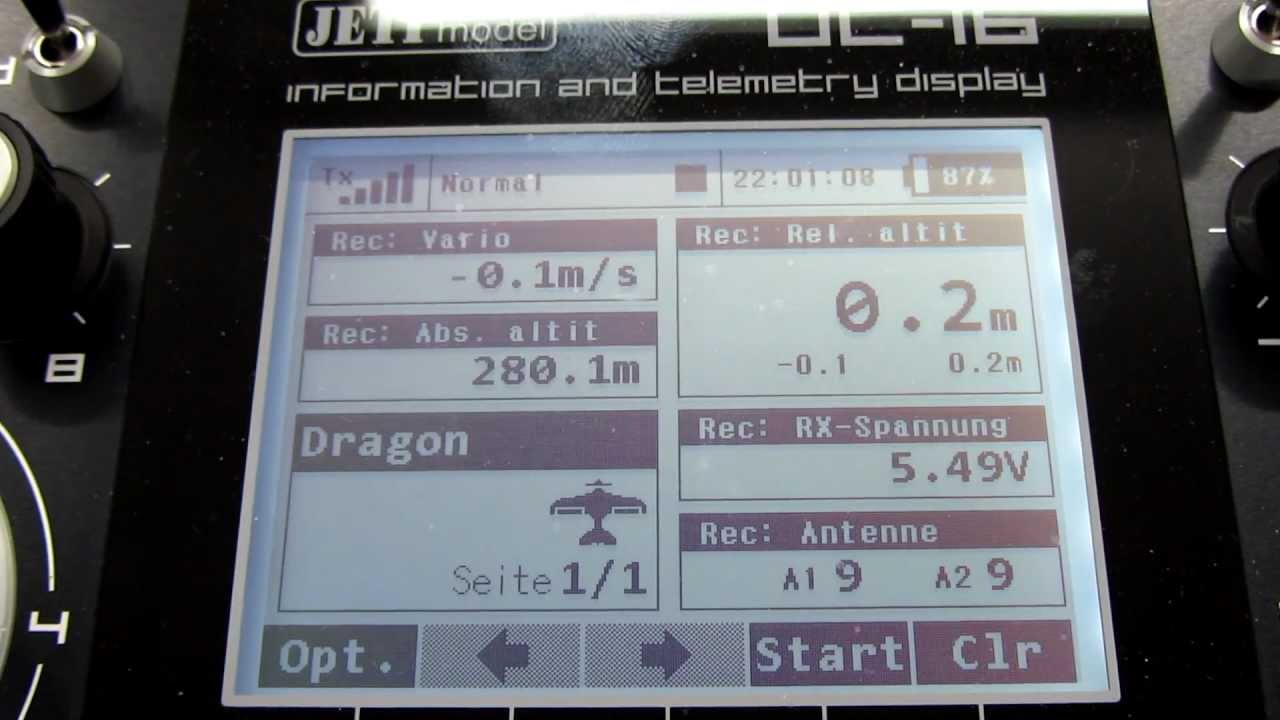 JETImodel DC-16 - Sprachausgabe
