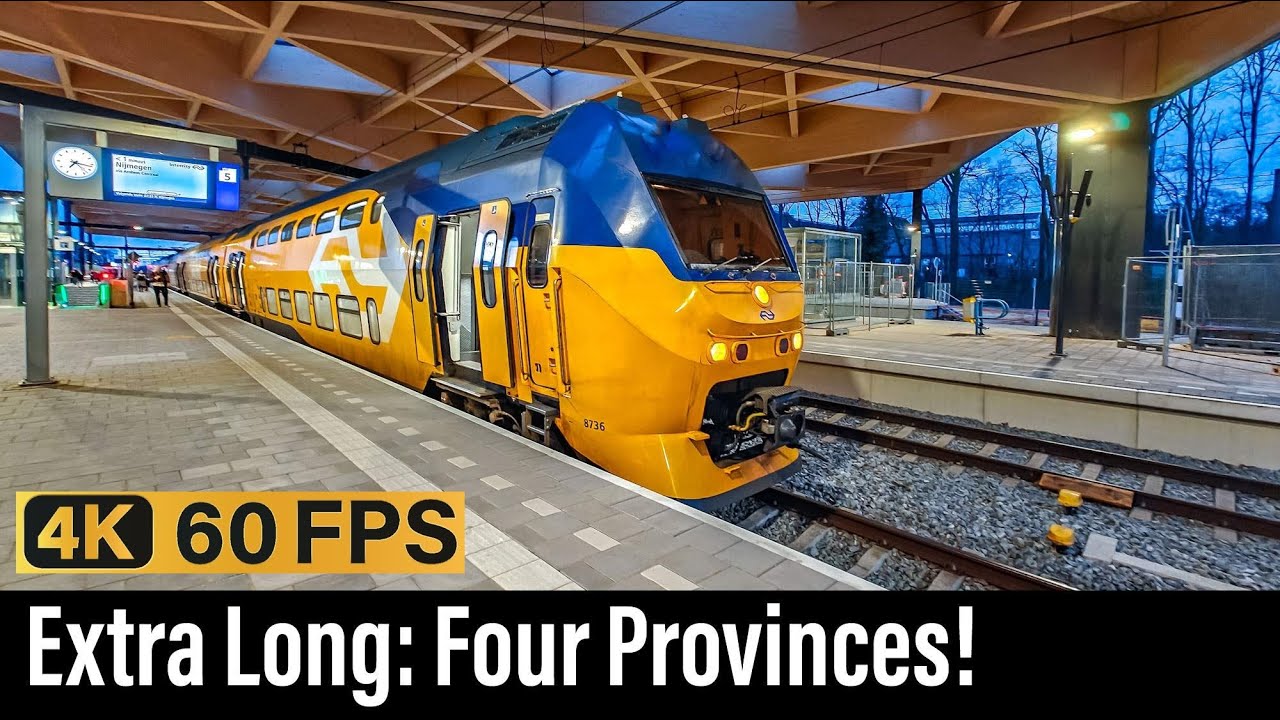 Train Cab Ride NL / Utrecht - Nijmegen - Roosendaal - Vlissingen / Four Provinces / March 2024