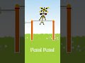 【踏切アニメ】鉄棒する踏切 Railroad crossing on the horizontal bar #shorts