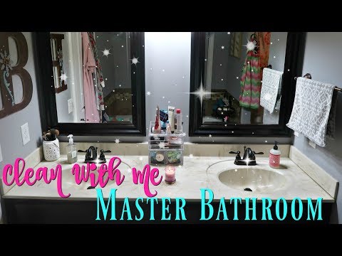 Master Bathroom Routine/ DEEP Clean Using NEW CLEANING PRODUCTS/Watch Me Clean Wednesday