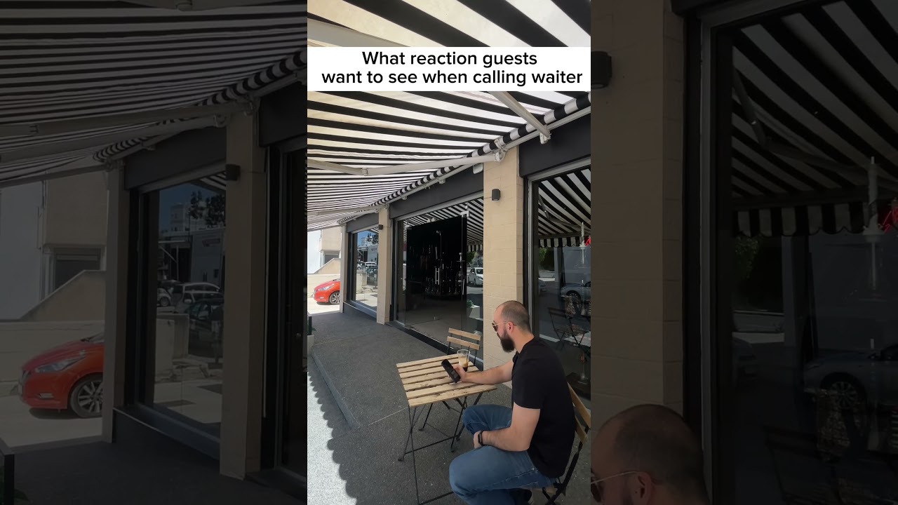 When the waiter is on point! 