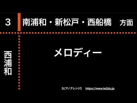 【ピアノアレンジ】西浦和駅発車メロディー「スプリングボックス」「メロディー」