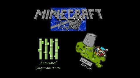 Minecraft Tutorials - Automated Sugarcane Farm (Tekkit Edition)