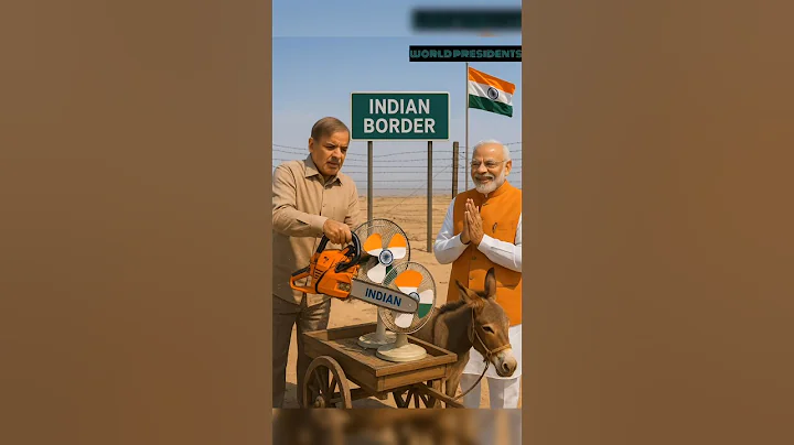 Trump and Modi in Controversial Tariff Gesture| Political Symbolism Explained #politicalhumor #funny